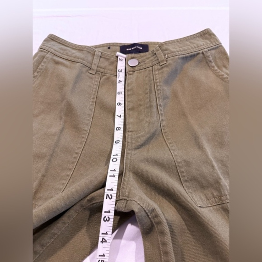 Who What Wear Olive Wide Leg Utility Pants | Size 27/4 | NWT - Picture 6 of 15